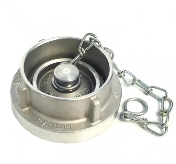 Tapas storz 2½ construidas en aluminio para utilizarse en válvulas con conexión storz, columnas hidrantes de red de seguridad contra incendio