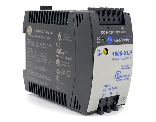 Fuente de poder , fuente de alimentación Allen-Bradley, 1606-XLP30E Serie A, fuente de alimentación conmutada compacta.