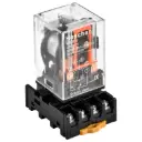 Relé de control MK2P electromagnético con base de enchufe 8PIN PF083 10A 220V AC